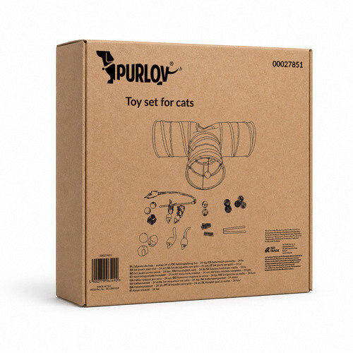 Описание Набор игрушек для котов PURLOV 27851