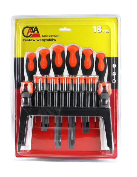 Характеристики Набор магнитных отверток на подставке 18 элементов MAR-POL