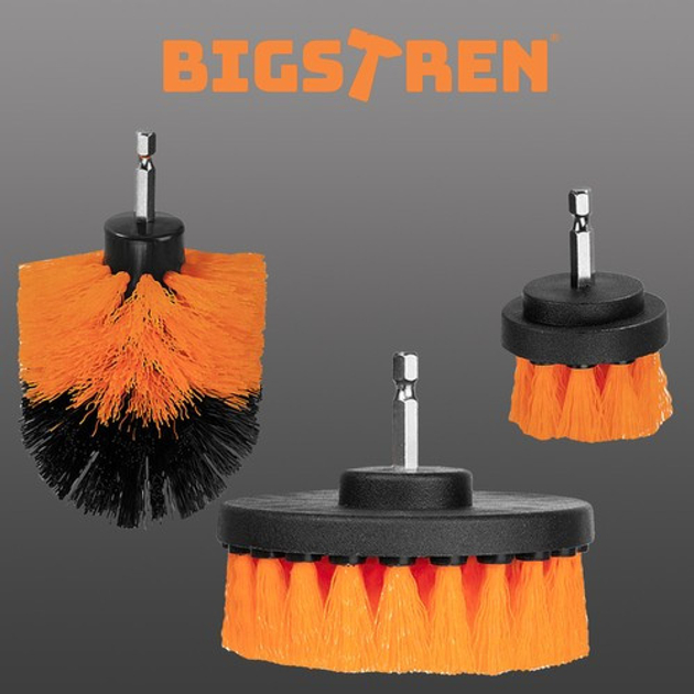 Описание Щетки для чистки на дрель – 4 шт BIGSTREN 15248
