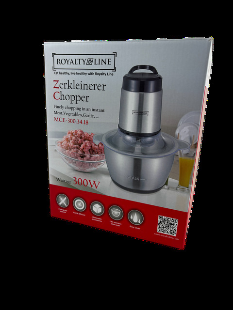 Фото Кухонный измельчитель чоппер 1.8 л 300 Вт ROYALTY LINE, RL-MCE 3003418