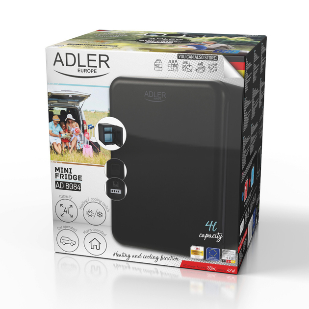 Характеристики Мини - холодильник для дома и автомобиля ADLER