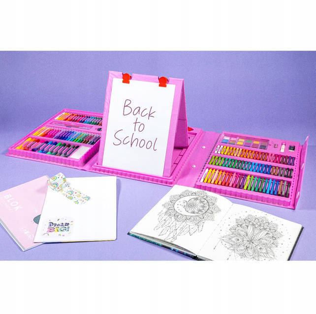 Описание Детский Набор для рисования 208 предметов в чемодане MAALEO 17239