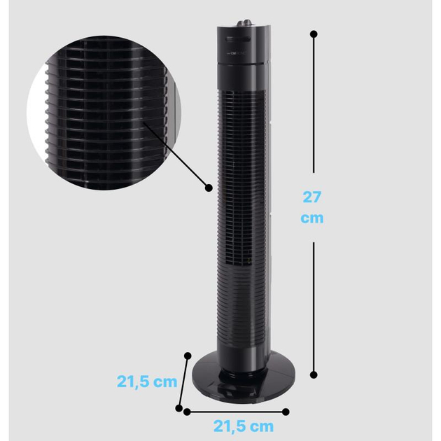 Характеристики Вентилятор колонный напольный CLATRONIC SLM_90433