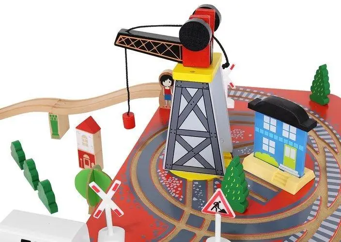 Цена Железная дорога деревянная KRUZZEL 9363