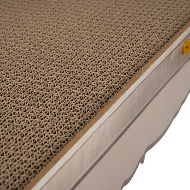 Фото Когтеточка в виде дивана картонная 60 см для кошек PURLOV