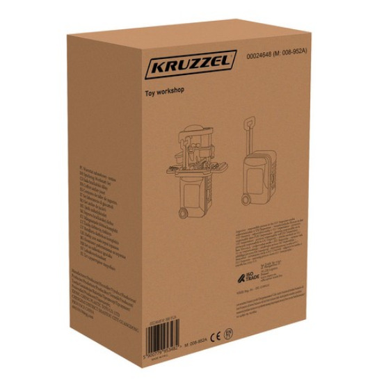 Фото Детская мастерская с инструментами и чемоданом KRUZZEL, 24648