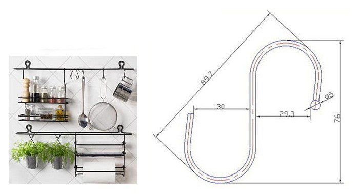 вешалка собачка для кухни