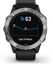 fenix 6 сріблястий з чорним ремінцем fenix 6 сріблястий з чорним ремінцем