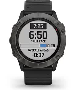 fenix 6X Pro Solar. Розумне планування темпу PacePro fenix 6X Pro Solar. Розумне планування темпу PacePro