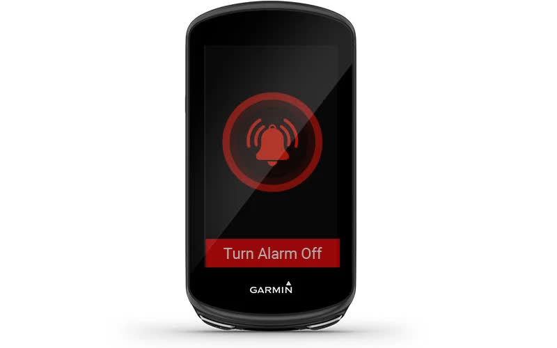 Велонавігатор Edge 1030 Plus має функцію сигналізації велосипеда Велонавігатор Edge 1030 Plus має функцію сигналізації велосипеда