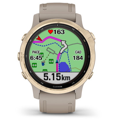fenix 6S Solar підтримує декілька супутникових навігаційних систем для максимальної точності fenix 6S Solar підтримує декілька супутникових навігаційних систем для максимальної точності