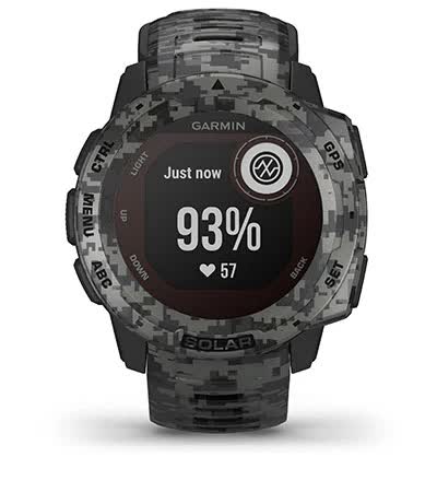 Instinct Solar – Camo Edition. Пульсоксиметр Pulse Ox Instinct Solar – Camo Edition. Пульсоксиметр Pulse Ox