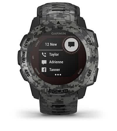 Instinct Solar – Camo Edition. Смарт нотифікації Instinct Solar – Camo Edition. Смарт нотифікації