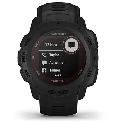 Instinct Solar Tactical Edition. Смарт нотифікації Instinct Solar Tactical Edition. Смарт нотифікації