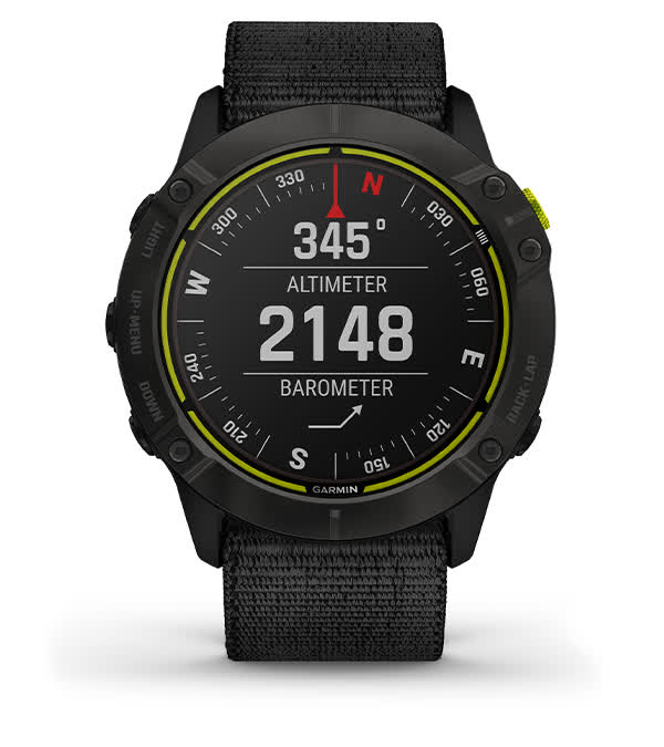 Орієнтуйтеся на маршруті за допомогою ABC-датчиків, вбудованих у Garmin Enduro Орієнтуйтеся на маршруті за допомогою ABC-датчиків, вбудованих у Garmin Enduro