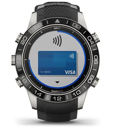 MARQ Aviator включає систему безконтактних платежів Garmin Pay від банків-учасників для зручної оплати покупок MARQ Aviator включає систему безконтактних платежів Garmin Pay від банків-учасників для зручної оплати покупок