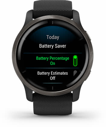 Економний режим батареї у годиннику Venu 2 Економний режим батареї у годиннику Venu 2
