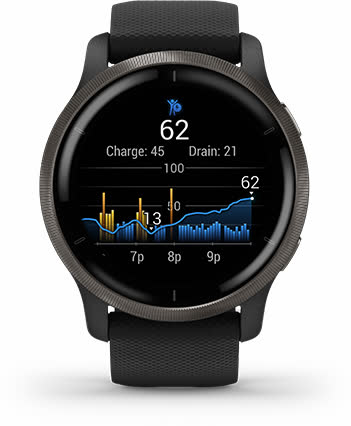 Спостереження за енергією Body Battery у Venu 2 Спостереження за енергією Body Battery у Venu 2