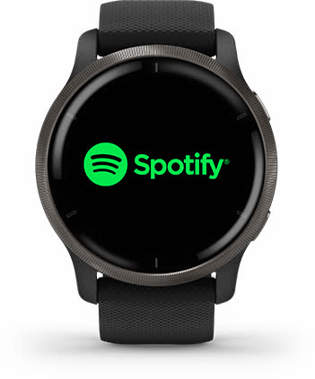 Завантажуйте пісні та списки відтворення зі своїх облікових записів Spotify, Deezer або Amazon Music на годиннику Venu 2 Завантажуйте пісні та списки відтворення зі своїх облікових записів Spotify, Deezer або Amazon Music на годиннику Venu 2