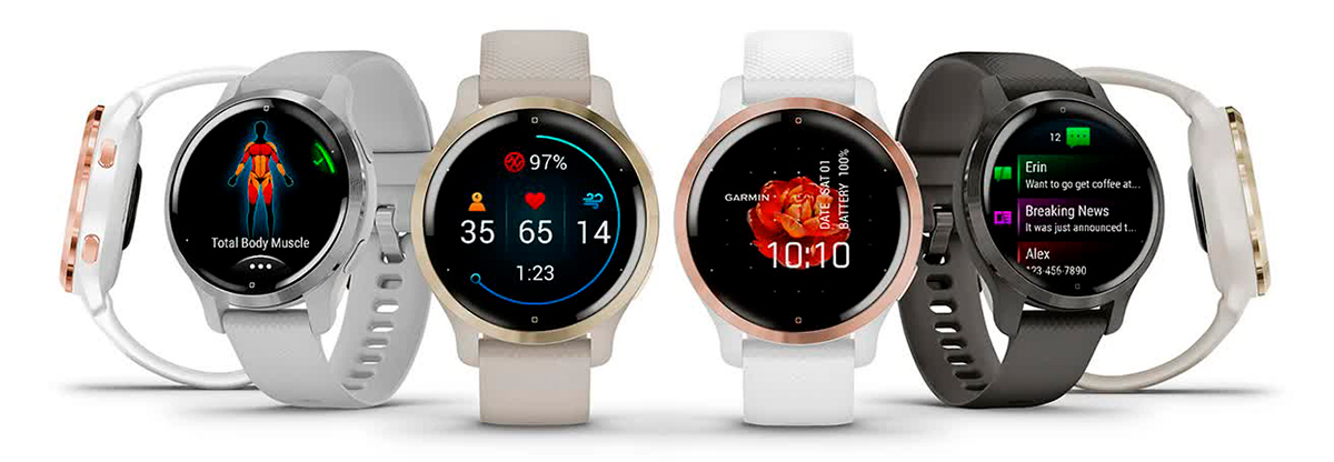 Cмартгодинники Venu 2S з GPS-приймачем включають покращені функції спостереження за здоров'ям та фітнесом Cмартгодинники Venu 2S з GPS-приймачем включають покращені функції спостереження за здоров'ям та фітнесом