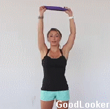 Тяга гумки до плечей