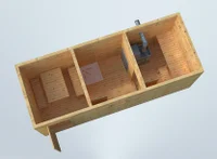 Готовая баня 6-ти метровая 6х2.4 Готовая баня 6-ти метровая