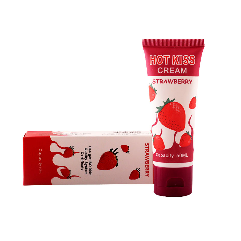 Бесплатная доставка горячей Поцелуй Cherry Крем 100мл Съедобные Смазка, личная смазка костюм для орального секса игрушек