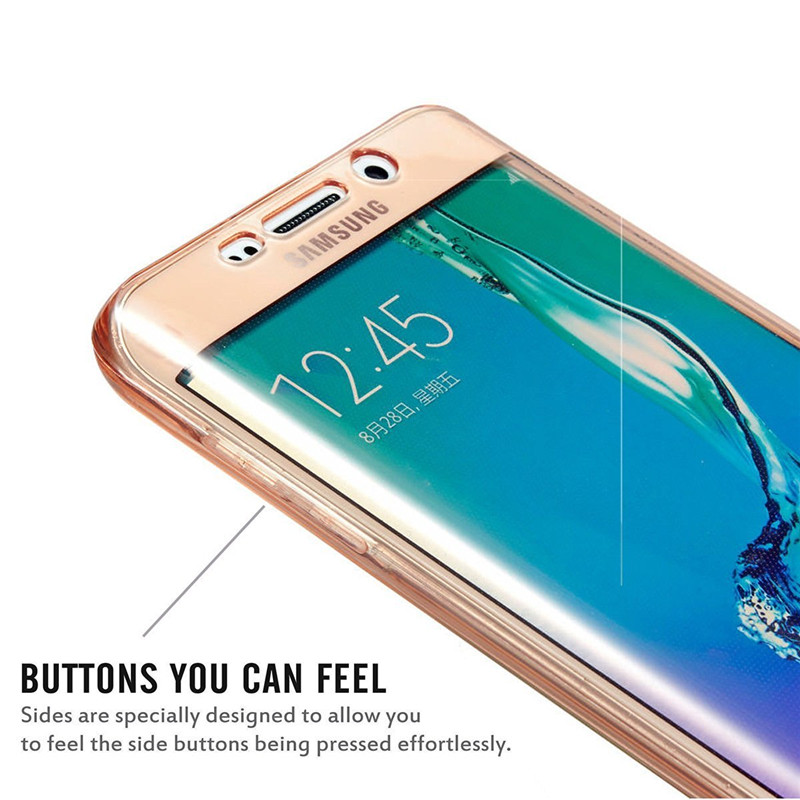 360° Двухсторонний защитный чехол для Samsung Galaxy S7 Edge из термопластичного полиуретана