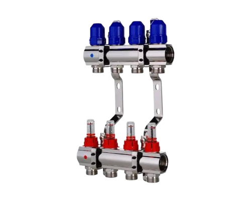 Коллекторная балка для теплого пола (пара) на 4 контура”