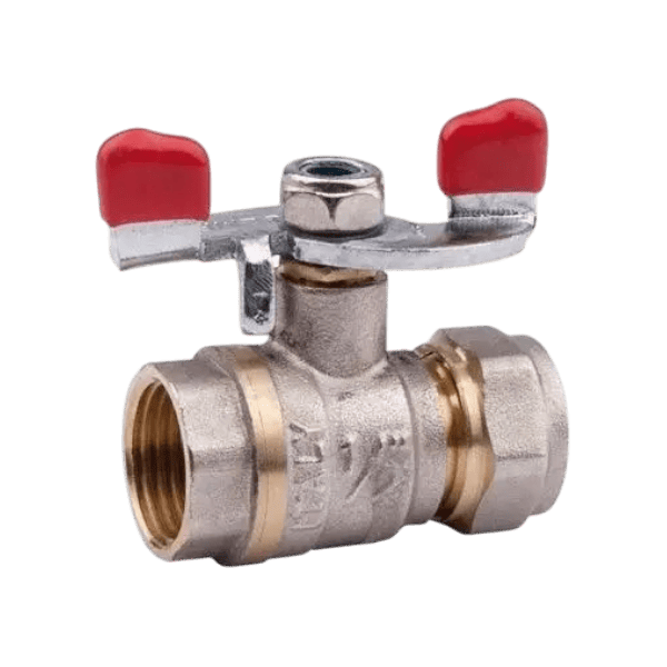 Кран (винг) для металлопластиковой трубы с внутренней резьбой 16х1/2