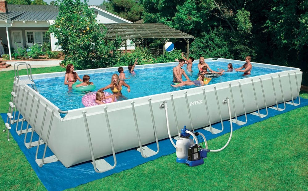 28376 Бассейн каркасный Ultra Frame Pool Intex 28376 975х488х132см