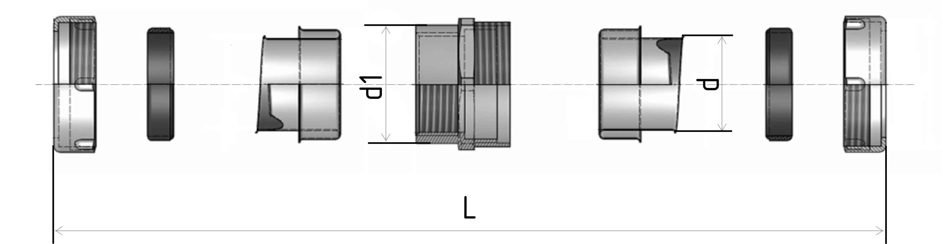 Чертёж муфты МC