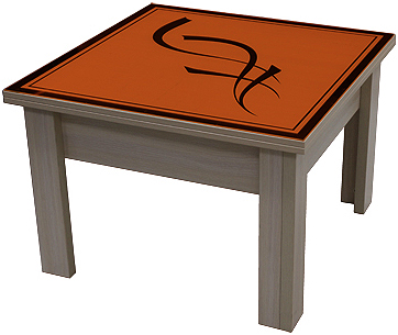 Р03 візерунок помаранчевий глянець