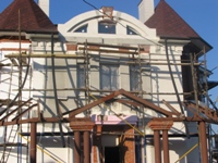 Шпаклевка и покраска фасада