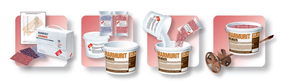 Приготовление мозаичной штукатурки