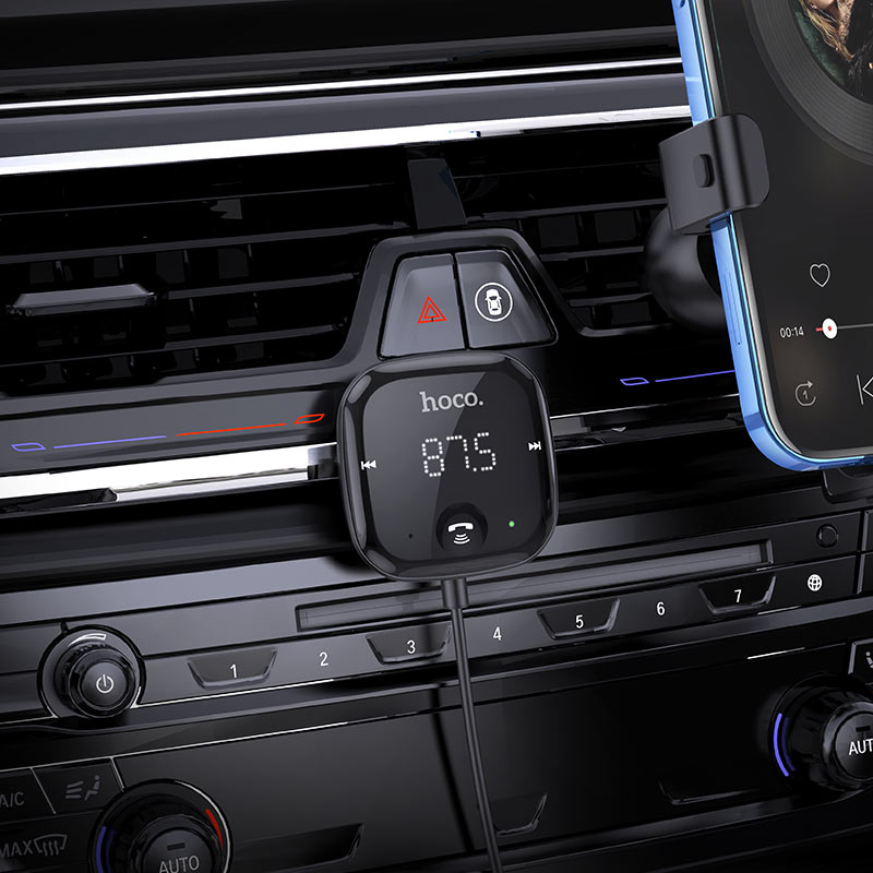 Bluetooth HOCO E65 Unity FM Transmitter Black
