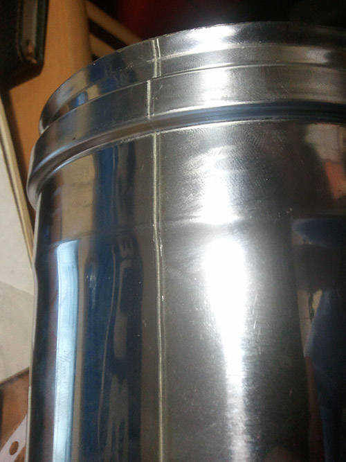 Лазерная сварка дымоходной трубы