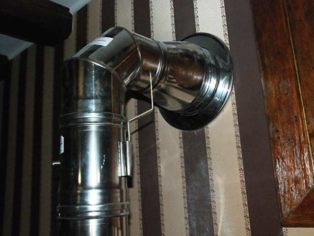 Колено дымоходное угол 90°