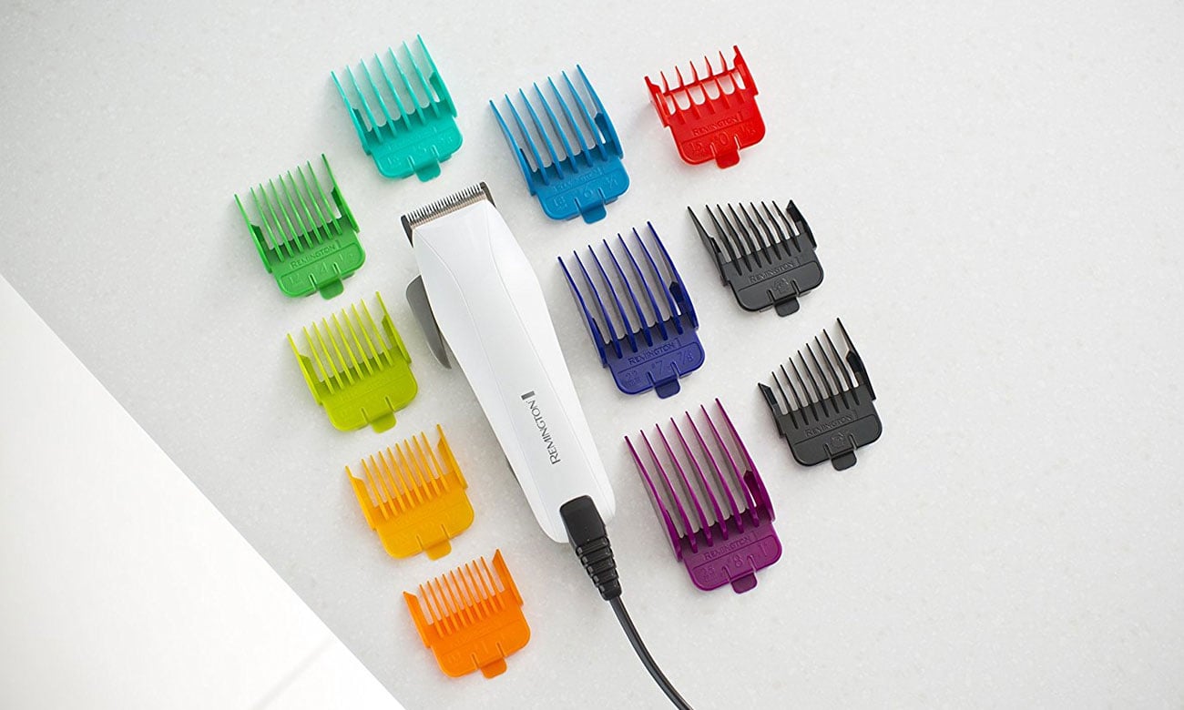 9 цветных расчесок в Remington ColourCut HC5035