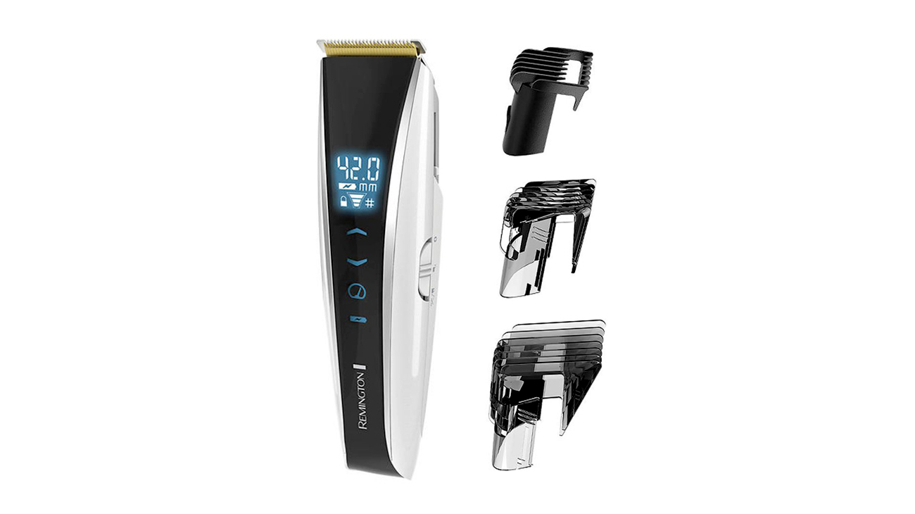 Машинка для стрижки Remington Touch Control HC5960 бело-черная