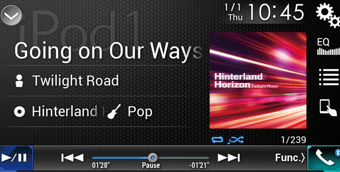 радио pioneer с сенсорным экраном