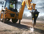 Гидромолот: Экскаватор - погрузчик JCB 3 CX