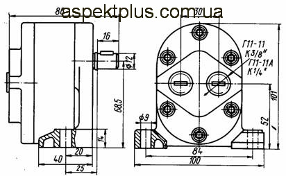 Размеры насосов Г11-11(А)