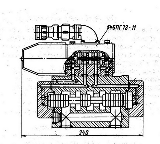 Габаритные и присоединительные размеры ПГ-73-24