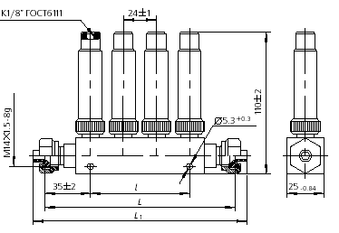 Основные размеры и характеристики блоков БДИ