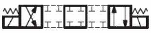 Гидросхема гидрораспределителей ВЕ10 44 Г24, ВЕ10 44 В110, ВЕ10 44 В220