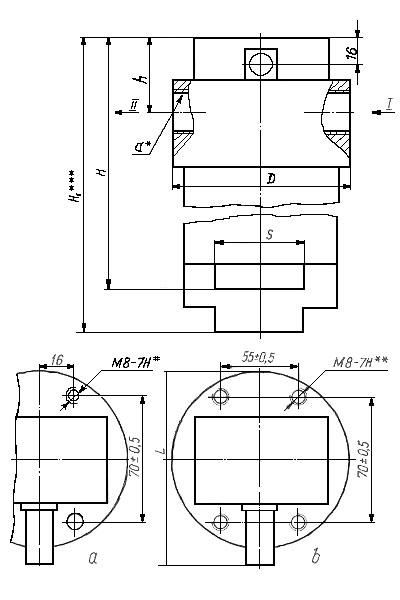 Габаритные и присоединительные размеры фильтров Ф7М