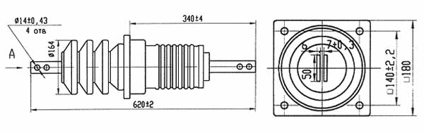Изолятор ИПУ-10/1000-7,5 УХЛ1