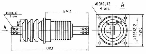 Изолятор ИПУ-10/2000-12,5 УХЛ1
