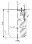 Чертёж муфты G1/2 50мм Чертёж муфты G1/2 50мм